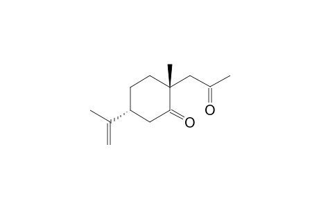 (2R,5R)-2-acetonyl-5-isopropenyl-2-methyl-cyclohexanone