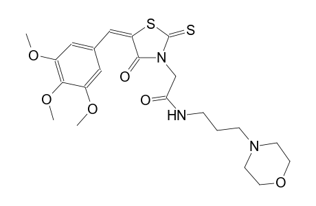 3-thiazolidineacetamide, N-[3-(4-morpholinyl)propyl]-4-oxo-2-thioxo-5-[(3,4,5-trimethoxyphenyl)methylene]-, (5E)-