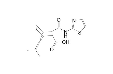 7-(1-methylethylidene)-3-[(1,3-thiazol-2-ylamino)carbonyl]bicyclo[2.2.1]heptane-2-carboxylic acid