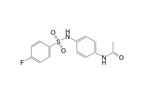 N-(4-{[(4-fluorophenyl)sulfonyl]amino}phenyl)acetamide