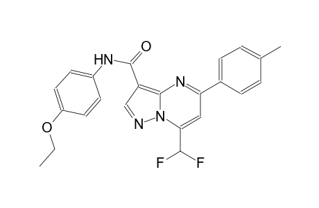 7-(difluoromethyl)-N-(4-ethoxyphenyl)-5-(4-methylphenyl)pyrazolo[1,5-a]pyrimidine-3-carboxamide