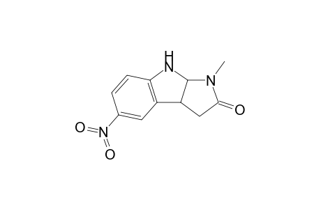 3-methyl-7-nitro-1,3a,4,8b-tetrahydropyrrolo[2,3-b]indol-2-one