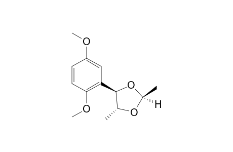 rel-(2S,4R,5R) and (2R,4R,5R)-4-(2',5'-Dimethoxyphenyl)-2,5-dimethyl-1,3-dioxolane