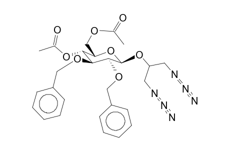 (1,3-Diazido-prop-2-yl)-2,3-di-O-benzyl-4,6-di-O-acetyl-b-d-glucopyranoside