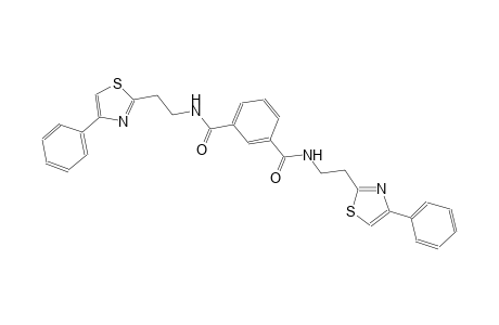 1,3-benzenedicarboxamide, N~1~,N~3~-bis[2-(4-phenyl-2-thiazolyl)ethyl]-