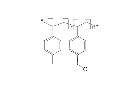 Poly(p-vinyltoluene-co-p-chloromethylstyrene)