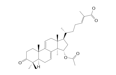 (E,6R)-6-[(5R,10S,13R,14R,15S,17R)-15-acetoxy-3-keto-4,4,10,13,14-pentamethyl-1,2,5,6,12,15,16,17-octahydrocyclopenta[a]phenanthren-17-yl]-2-methyl-hept-2-enoic acid