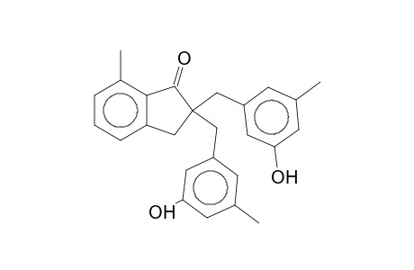 2,2-Bis(3-hydroxy-5-methylbenzyl)-7-methylindan-1-one