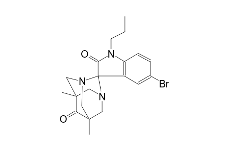 (1R,3S,5r,7r)-5'-bromo-5,7-dimethyl-1'-propyl-1,3-diazaspiro[adamantane-2,3'-indoline]-2',6-dione