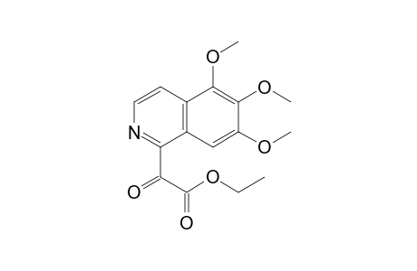 Ethyl 2-oxo-2-(5',6',7',-trimethoxyisoquinolin-1'-yl)ethanoate