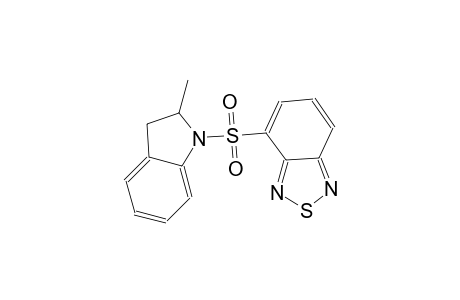 4-[(2-methyl-2,3-dihydro-1H-indol-1-yl)sulfonyl]-2,1,3-benzothiadiazole