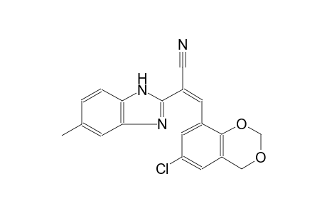 (Z)-3-(6-chloranyl-4H-1,3-benzodioxin-8-yl)-2-(6-methyl-1H-benzimidazol-2-yl)prop-2-enenitrile