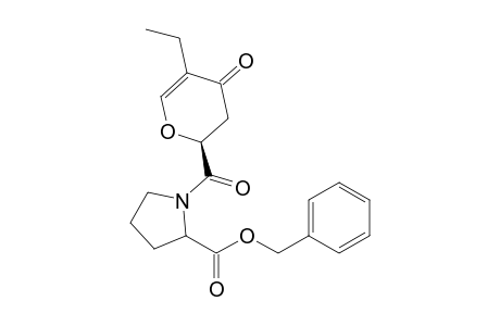 N-[2,3-Dihydro-5-ethyl-4-oxo-4H-pyran-2-oyl]-(S)-proline - benzyl ester