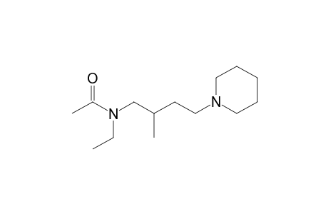 N-Ethyl-N-(2-methyl-4-piperidin-1-ylbutyl)acetamide