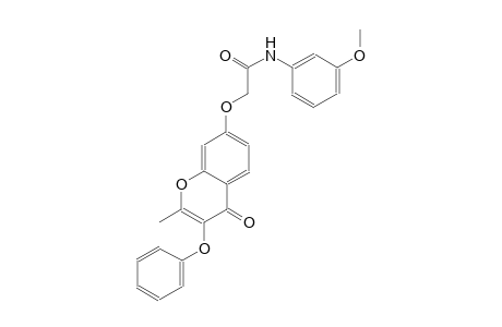 acetamide, N-(3-methoxyphenyl)-2-[(2-methyl-4-oxo-3-phenoxy-4H-1-benzopyran-7-yl)oxy]-
