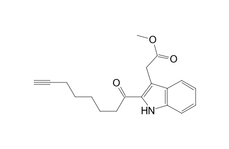 1H-Indole-3-acetic acid, 2-(1-oxo-7-octynyl)-, methyl ester