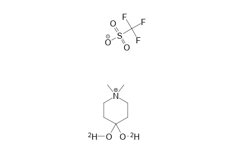 4,4-dideuteriooxy-1,1-dimethylpiperidin-1-ium; trifluoromethanesulfonate