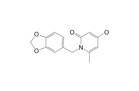 1-Benzo[1,3]dioxol-5-ylmethyl-4-hydroxy-6-methyl-1H-pyridin-2-one