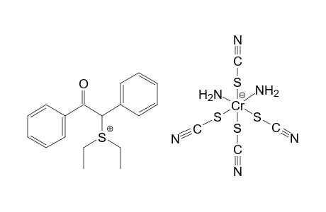 DIETHYL(alpha-PHENYLPHENACYL)SULFONIUM DIAMMINETETRAKIS(ISOTHIOCYANATO)CHROMATE(1-)