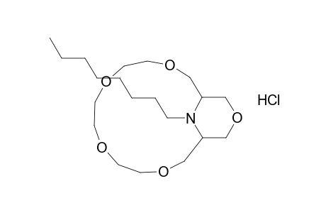 N-octylmorpholino 15-crown-5 ether hydrochloride