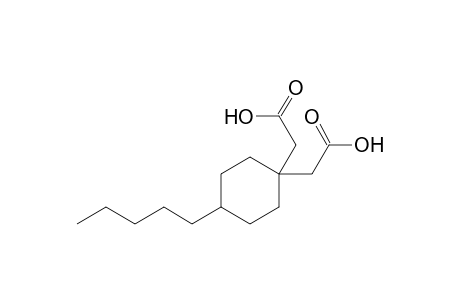 4-Pentylcyclohexane-1,1-diacetic acid