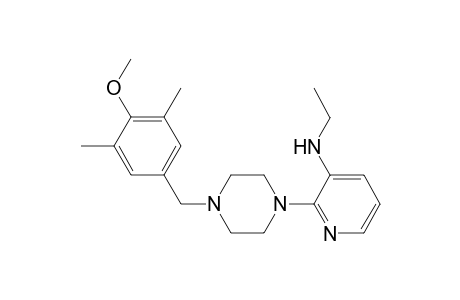 1-(4-Methoxy-3,5-dimethylbenzyl)-4-[3-(ethylamino)-2-pyridyl]piperazine