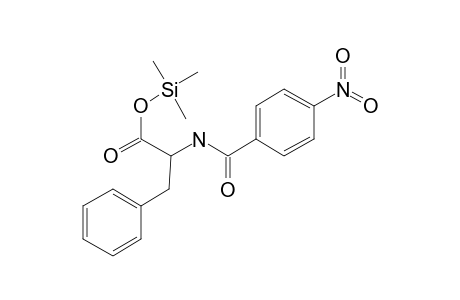 N-(4-Nitrobenzoyl)phenylalanine, tms derivative