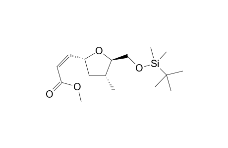 Methyl (Z)-3-((2R,4R,5R)-5-(((t-butyldimethylsilyl)oxy)methyl)-4-methyltetrahydrofuran-2-yl)-acrylate