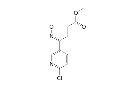 METHYL-4-(6-CHLOROPYRIDIN-3-YL)-4-HYDROXYIMINOBUTYRATE;E-ISOMER