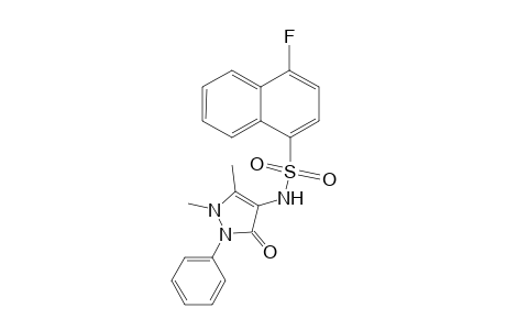 N-(1,5-dimethyl-3-oxo-2-phenyl-2,3-dihydro-1H-pyrazol-4-yl)-4-fluoronaphthalene-1-sulfonamide