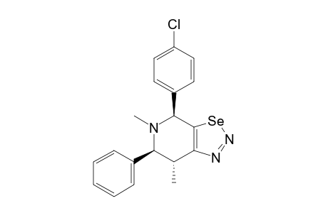 5,7-DIMETHYL-4-(4-CHLOROPHENYL)-6-PHENYL-4,5,6,7-TETRAHYDRO-3-SELENA-1,2,5-TRIAZAINDENE