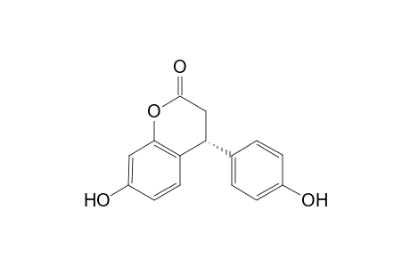 (4R)-7-hydroxy-4-(4-hydroxyphenyl)chroman-2-one