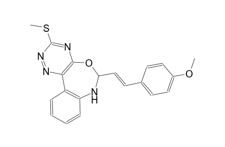 methyl 4-{(E)-2-[3-(methylsulfanyl)-6,7-dihydro[1,2,4]triazino[5,6-d][3,1]benzoxazepin-6-yl]ethenyl}phenyl ether