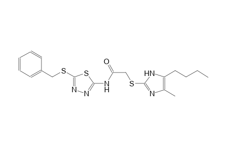 acetamide, 2-[(5-butyl-4-methyl-1H-imidazol-2-yl)thio]-N-[5-[(phenylmethyl)thio]-1,3,4-thiadiazol-2-yl]-