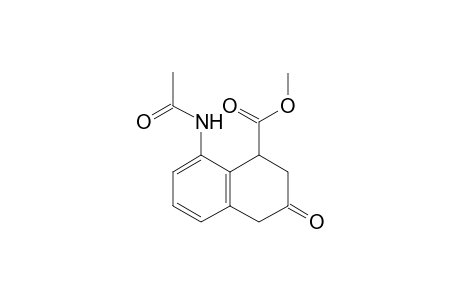 8-acetamido-3-oxo-1,2,3,4-tetrahydro-1-naphthoic acid, methyl ester