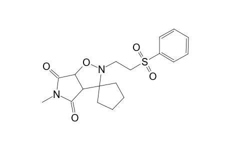 2,2-Spirotetramethylene-3-(2'-phenylsulphonylethyl)-7-methyl-3,7-diaza-4-oxabicyclo[3.3.0]octane-6,8-dione
