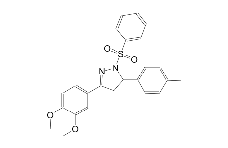 3-(3,4-dimethoxyphenyl)-5-(4-methylphenyl)-1-(phenylsulfonyl)-4,5-dihydro-1H-pyrazole
