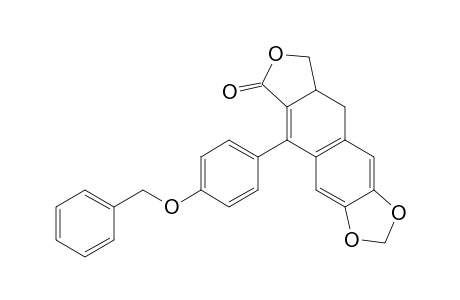 Furo[3',4':6,7]naphtho[2,3-d]-1,3-dioxol-6(8H)-one, 8a,9-dihydro-5-[4-(phenylmethoxy)phenyl]-