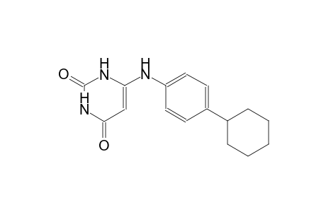 2,4(1H,3H)-pyrimidinedione, 6-[(4-cyclohexylphenyl)amino]-