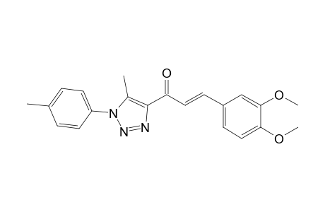 (E)-3-(3,4-Dimethoxyphenyl)-1-(5-methyl-1-p-tolyl-1H-1,2,3-triazol-4-yl)-prop-2-en-1-one
