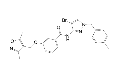 benzamide, N-[4-bromo-1-[(4-methylphenyl)methyl]-1H-pyrazol-3-yl]-3-[(3,5-dimethyl-4-isoxazolyl)methoxy]-