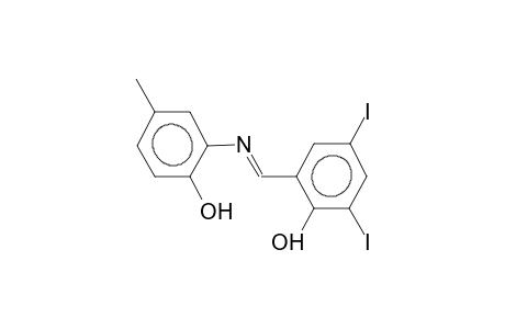 2-hydroxy-5-methyl-N-(2-hydroxy-3,5-diiodobenzylidene)aniline