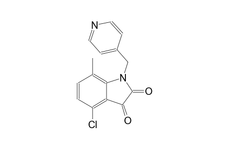 4-chloro-7-methyl-1-(4-pyridinylmethyl)-1H-indole-2,3-dione