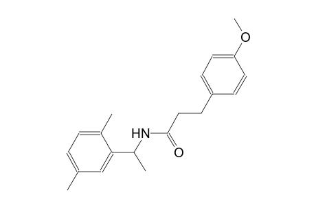 N-[1-(2,5-dimethylphenyl)ethyl]-3-(4-methoxyphenyl)propanamide