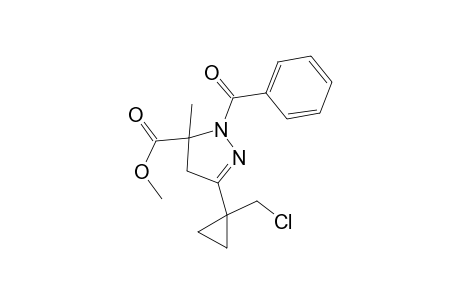 4-Pyrazoline-5-carboxylic acid, 1-benzoyl-3-(1-chloromethyl-1-cyclopropyl)-