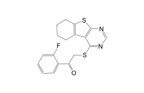 ethanone, 1-(2-fluorophenyl)-2-[(5,6,7,8-tetrahydrobenzo[4,5]thieno[2,3-d]pyrimidin-4-yl)thio]-