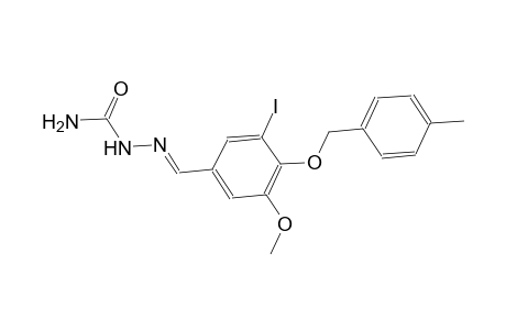3-iodo-5-methoxy-4-[(4-methylbenzyl)oxy]benzaldehyde semicarbazone