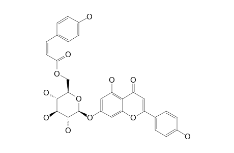 APIGENIN_7-O-BETA-D-(6''-CIS-PARA-COUMAROYL)-GLUCOPYRANOSIDE