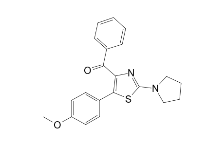 (5-(4-Methoxyphenyl)-2-(pyrrolidin-1-yl)thiazol-4-yl)(phenyl)methanone