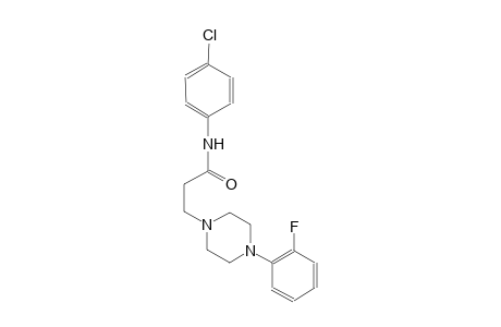 1-piperazinepropanamide, N-(4-chlorophenyl)-4-(2-fluorophenyl)-